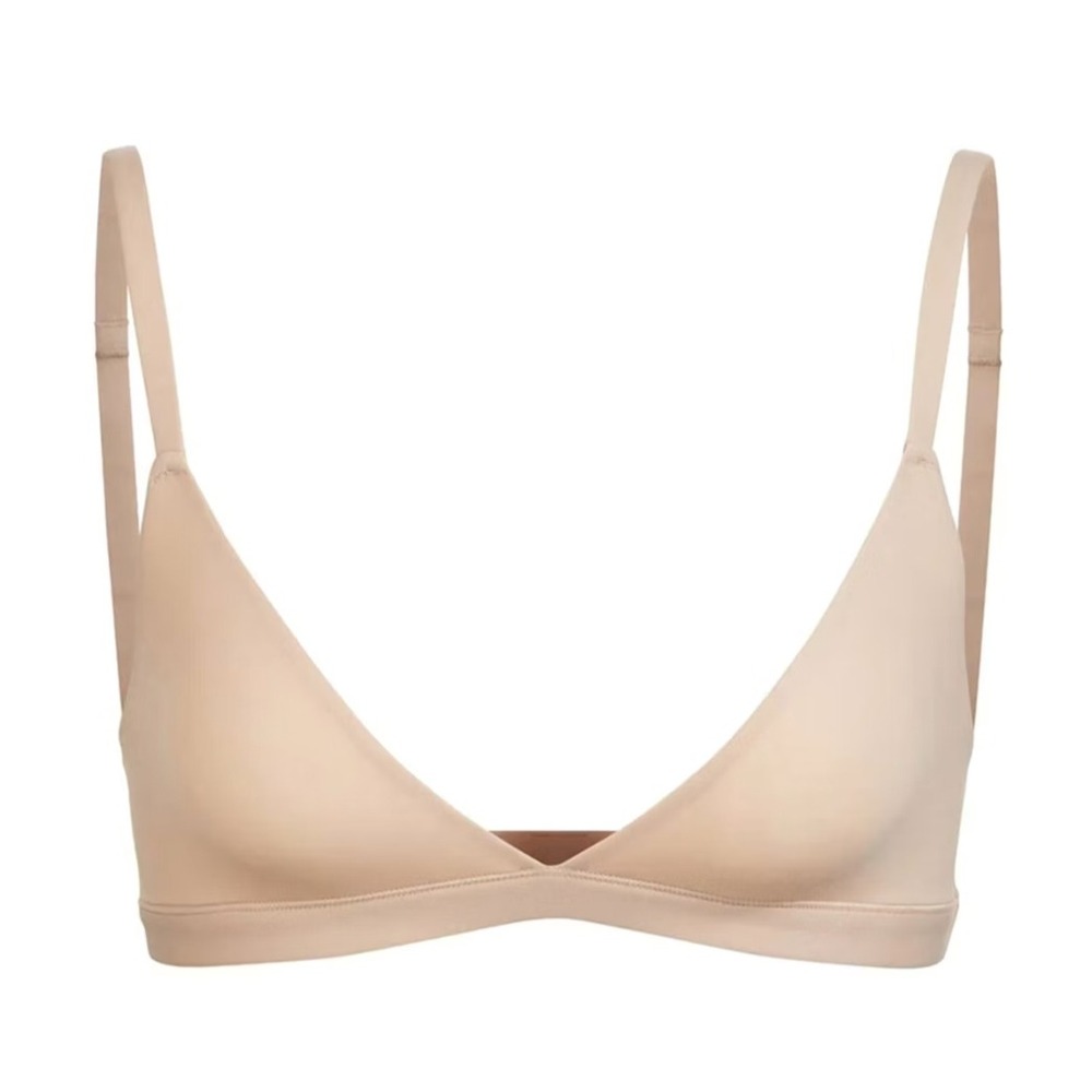 Skims Fits Everybody Triangle Bralette Mica Tan BR-TRI-9200 XS - Picture 1 of 4